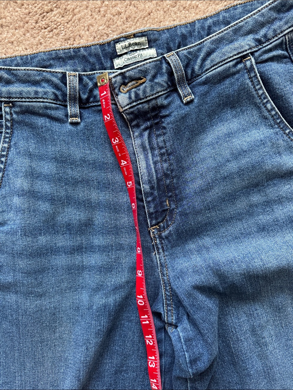L.L. Bean Indigo Wide-Leg Jeans - Picture 3 of 6